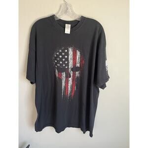 USA marvel punisher short sleeve shirt size adult 2xl mens